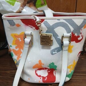 Dooney & Bourke Colorful Canvas Tote Clearance